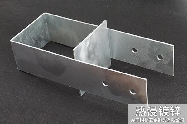 WE14_固定式立柱预埋件-木结构别墅金属配件
